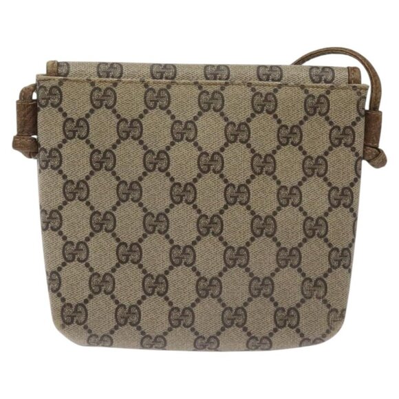 GUCCI GG Supreme Shoulder Bag PVC Beige Gold Auth - Picture 3 of 16